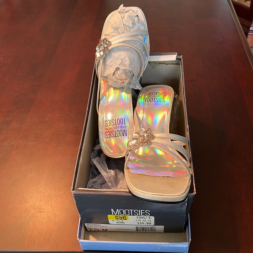 Dressy Silver Sandals
